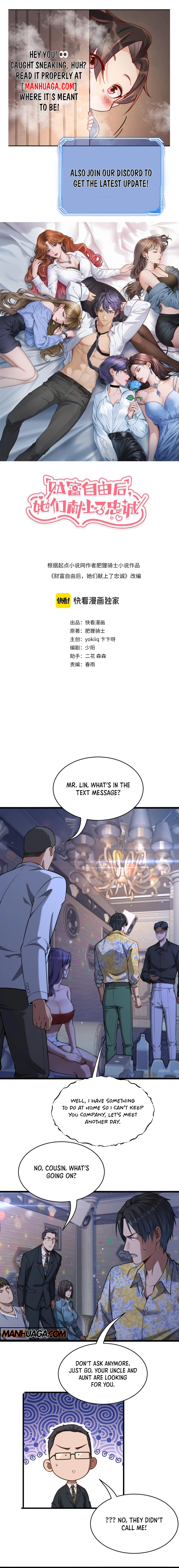 They offered their loyalty to me after I obtained Financial Freedom Chapter 6 page 0