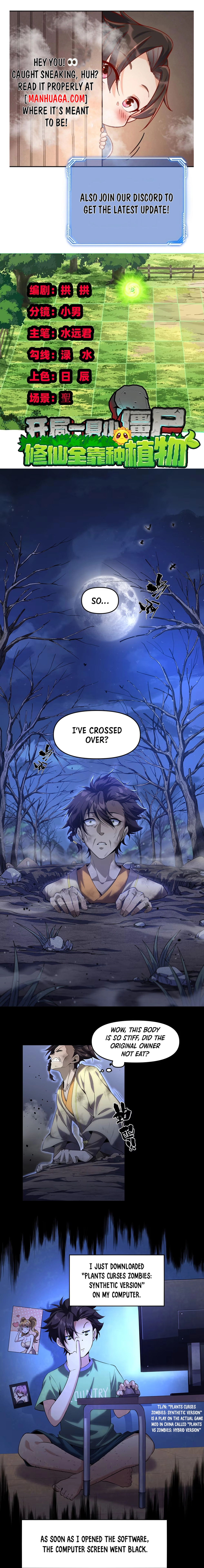Starting as a Small Zombie, I Cultivate to Immortality by Growing Plants Chapter 01 page 0